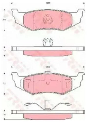 Колодки TRW задние GDB4119 купить,NaN