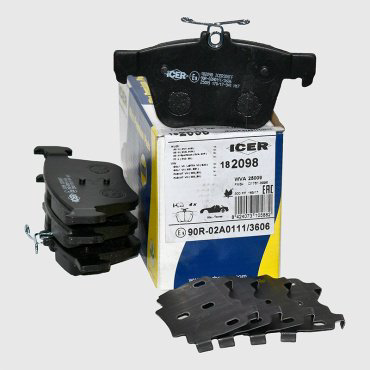 Колодки ICER задние 182098 купить,NaN