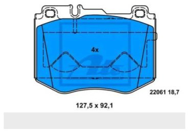 Колодки Winkod передние WBP1576 4 шт купить,NaN