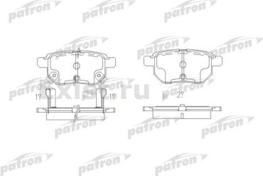 Колодки PATRON задние PBP4042 4 шт купить,NaN