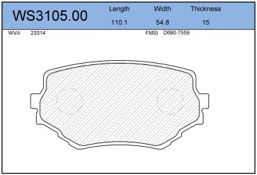 Колодки Jeenice передние WS3105.00 купить,NaN