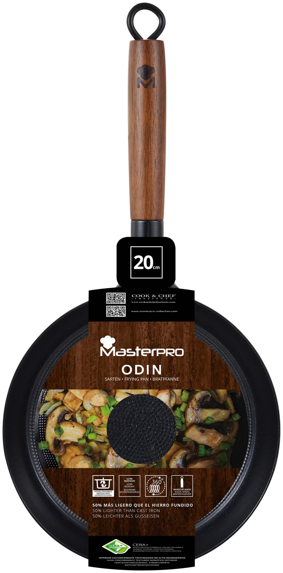 Сковорода MasterPRO Odin MP BGMP-3815 20 см с антипригарным покрытием, чугун купить,NaN