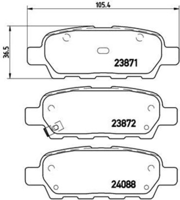 Колодки AKIKA задние AP-23 4 шт купить,NaN