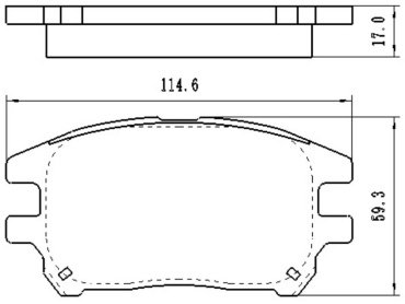 Колодки Winkod задние W0125BP купить,NaN