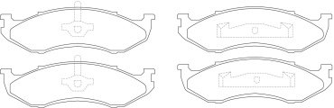 Колодки Winkod передние W1427BP 4 шт купить,NaN