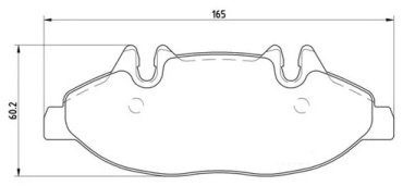 Колодки Brembo передние P50050 1 шт купить,NaN