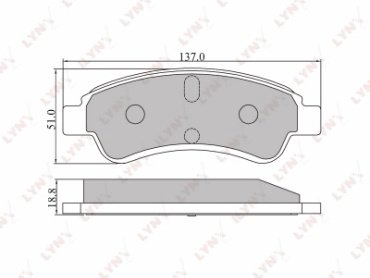Колодки LYNXauto BD-2201 купить,NaN