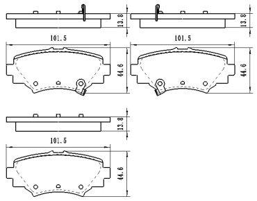 Колодки Winkod задние W1831BP купить,NaN