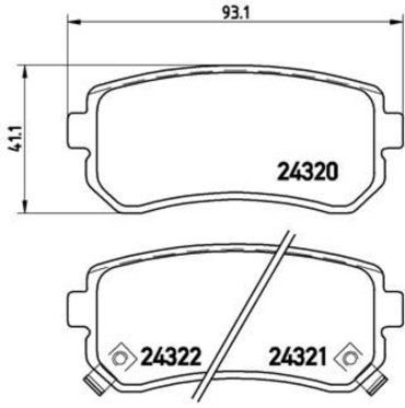 Колодки AKIKA задние AP-24 4 шт купить,NaN