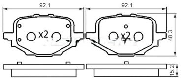 Колодки SAT ST-28-0220 купить,NaN