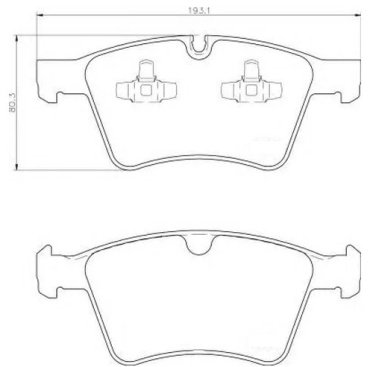 Колодки Brembo передние P50115 купить,NaN