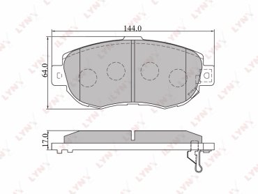 Колодки LYNXauto BD-7524 купить,NaN