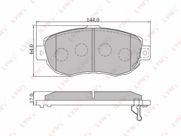 Колодки LYNXauto BD-7524 купить,NaN