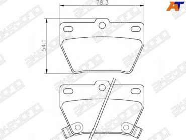 Колодки Winkod задние W0182BP 1 шт купить,NaN