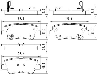 Колодки Winkod задние W2136202BP 4 шт купить,NaN