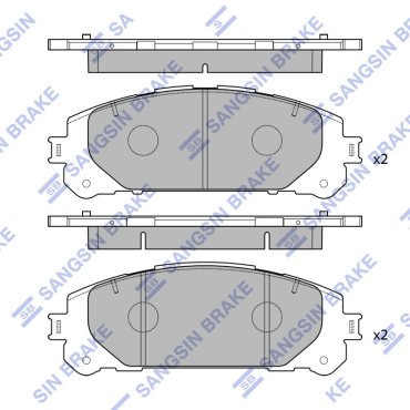 Колодки HI-Q передние SP4448 4 шт купить,NaN
