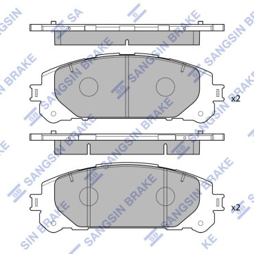 Колодки HI-Q передние SP4448 4 шт купить,NaN