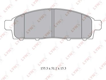 Колодки LYNXauto BD-5529 купить,NaN
