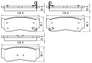 Колодки Winkod задние W0062BP купить,NaN