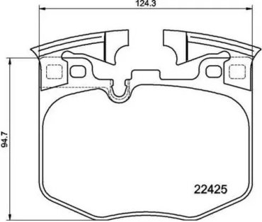 Колодки Brembo передние P06099 1 шт купить,NaN