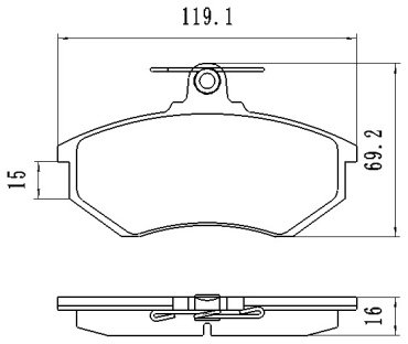 Колодки Winkod передние W0112BP купить,NaN