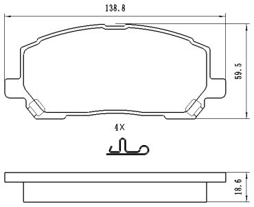 Колодки Winkod передние W0124BP