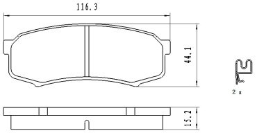 Колодки Winkod задние W241304BP
