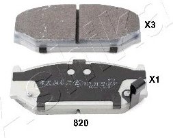 Колодки ASHIKA передние 5008820
