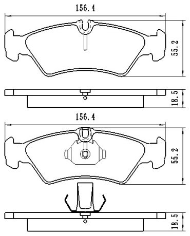 Колодки Winkod задние W1865BP