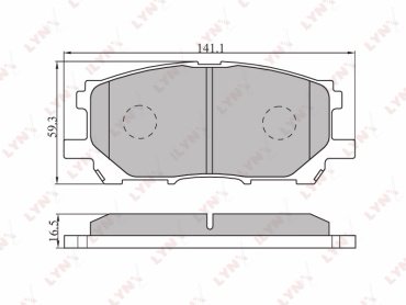 Колодки LYNXauto BD-7525