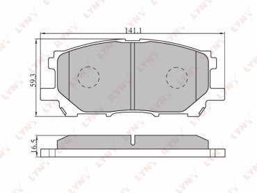 Колодки LYNXauto BD-7525
