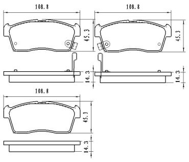 Колодки Winkod передние W1442BP 4 шт