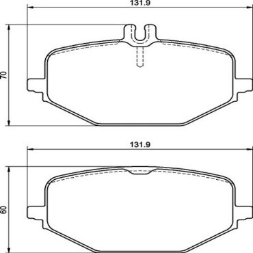 Колодки Brembo задние P50161
