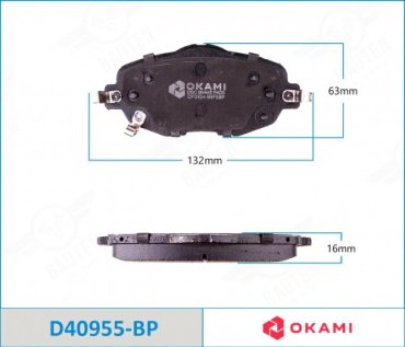Колодки Okami D40955BP