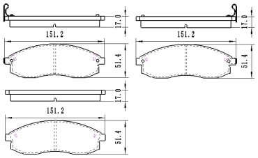 Колодки Winkod передние W0101BP