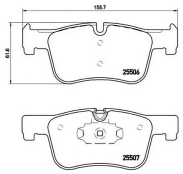 Колодки Brembo передние P06070