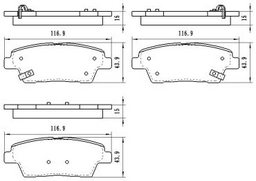 Колодки Winkod задние W1634BP