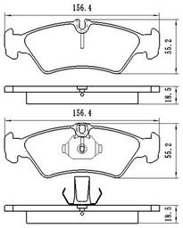 Колодки Winkod задние W1865BP