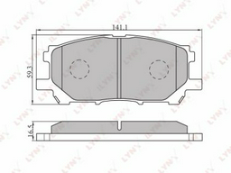 Колодки LYNXauto BD-7525
