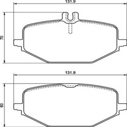 Колодки Brembo задние P50161