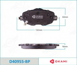 Колодки Okami D40955BP