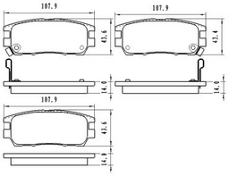 Колодки Winkod задние W240502BP