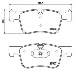 Колодки Brembo передние P06070