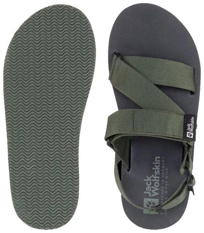 Сандалии Jack Wolfskin зеленый купить,NaN