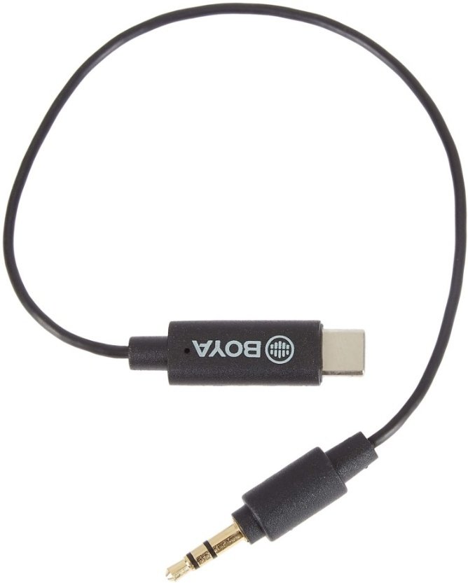 Кабель Boya 3.5 mm jack - USB Type-C 0.2 м купить,NaN