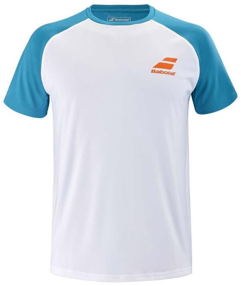 Футболка Babolat белый, голубой купить,NaN