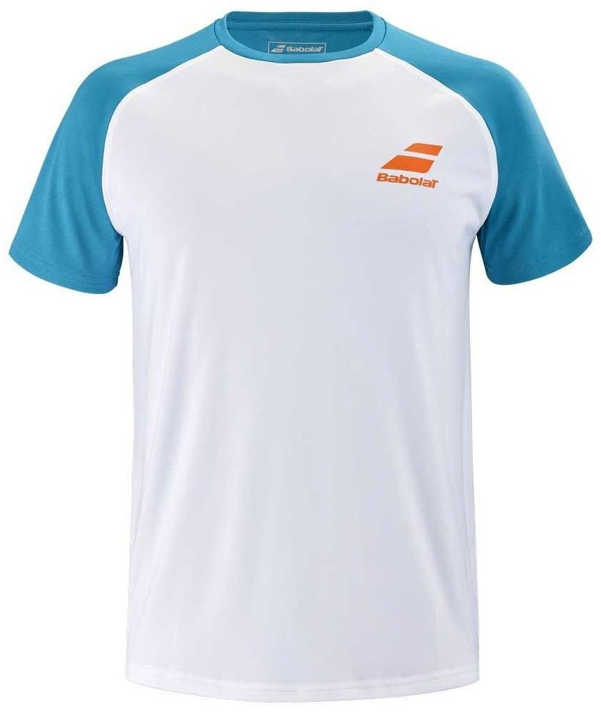 Футболка Babolat белый, голубой купить,NaN