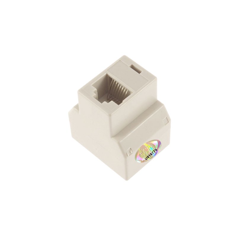 Переходник ViTi RJ-45 1/2 белый купить,0