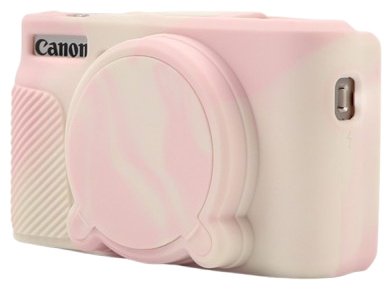 Чехол MAMEN Canon PowerShot SX740 HS Misty White Cherry Pink мультиколор купить,NaN