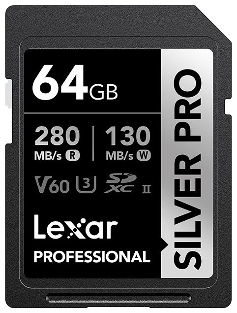 Карта памяти Lexar Secure Digital XC SILVER PRO LSDSIPR064G-BNNNG 64 Гб купить,NaN